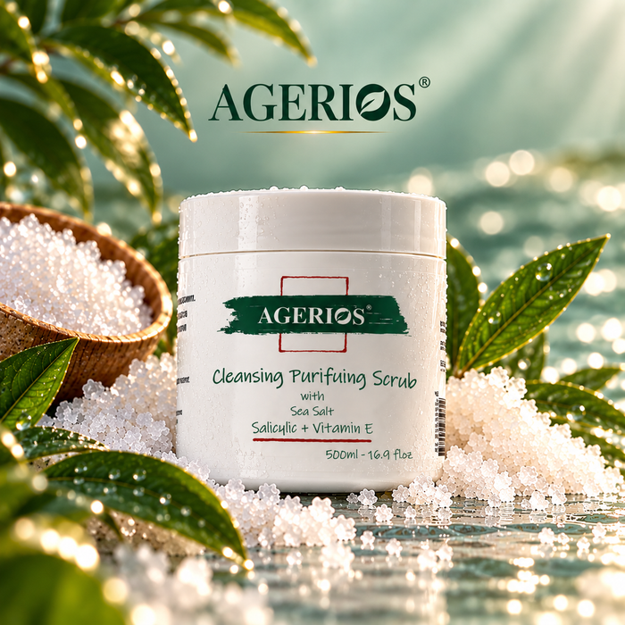 Agerios Salicylic Acid & Sea Salt Scalp Scrub | مقشر ومنقّي فروة الرأس بحمض الساليسيليك وملح البحر