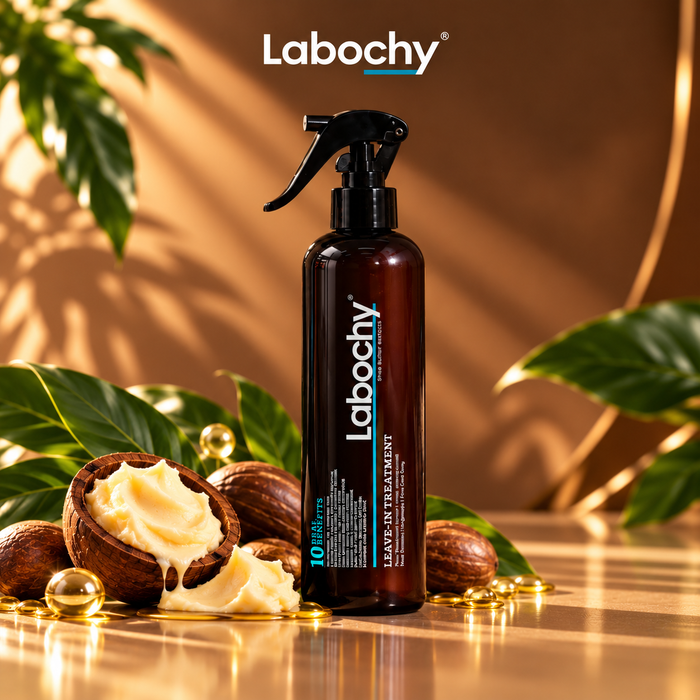 Labochy 10 Benefits Shea Butter Leave-In Treatment | ليف إن زبدة الشيا بـ10 فوائد للشعر