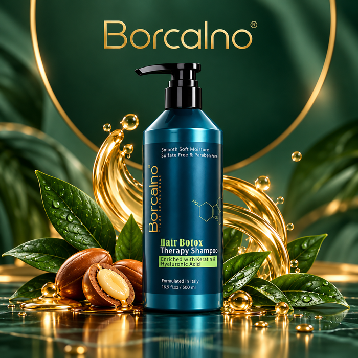 Borcalno Hair Botox Therapy Shampoo 500 ml | شامبو بالكيراتين وحمض الهيالورونيك