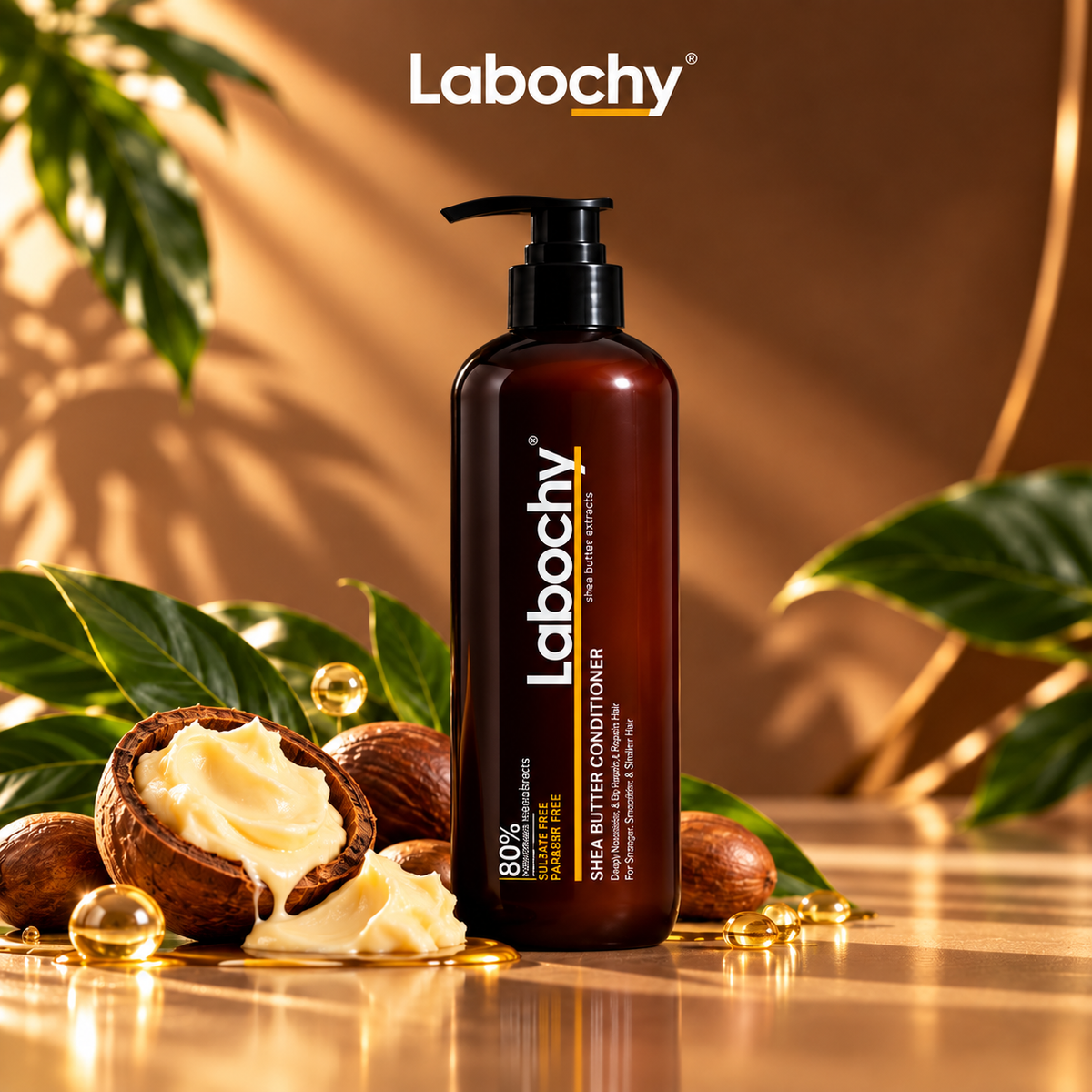 Labochy Shea Butter Conditioner | بلسم زبدة الشيا للترطيب وإصلاح الشعر
